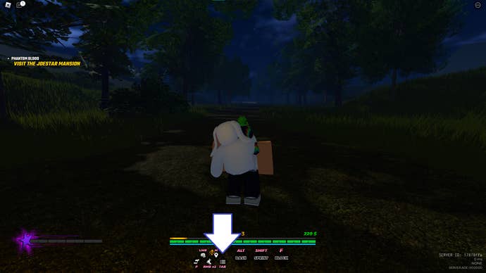 A screenshot of Roblox Is Unbreakable in Roblox showing the game's menu button.