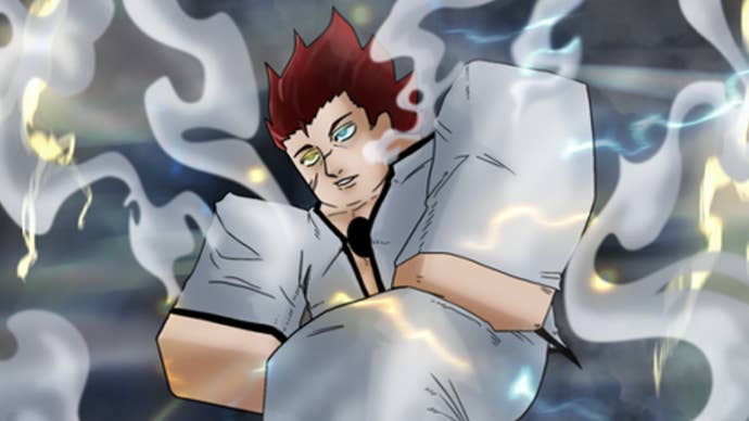 Peroxide artwork showing character in a white gi.