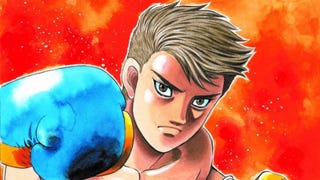 Anime style boxer throwing a punch.
