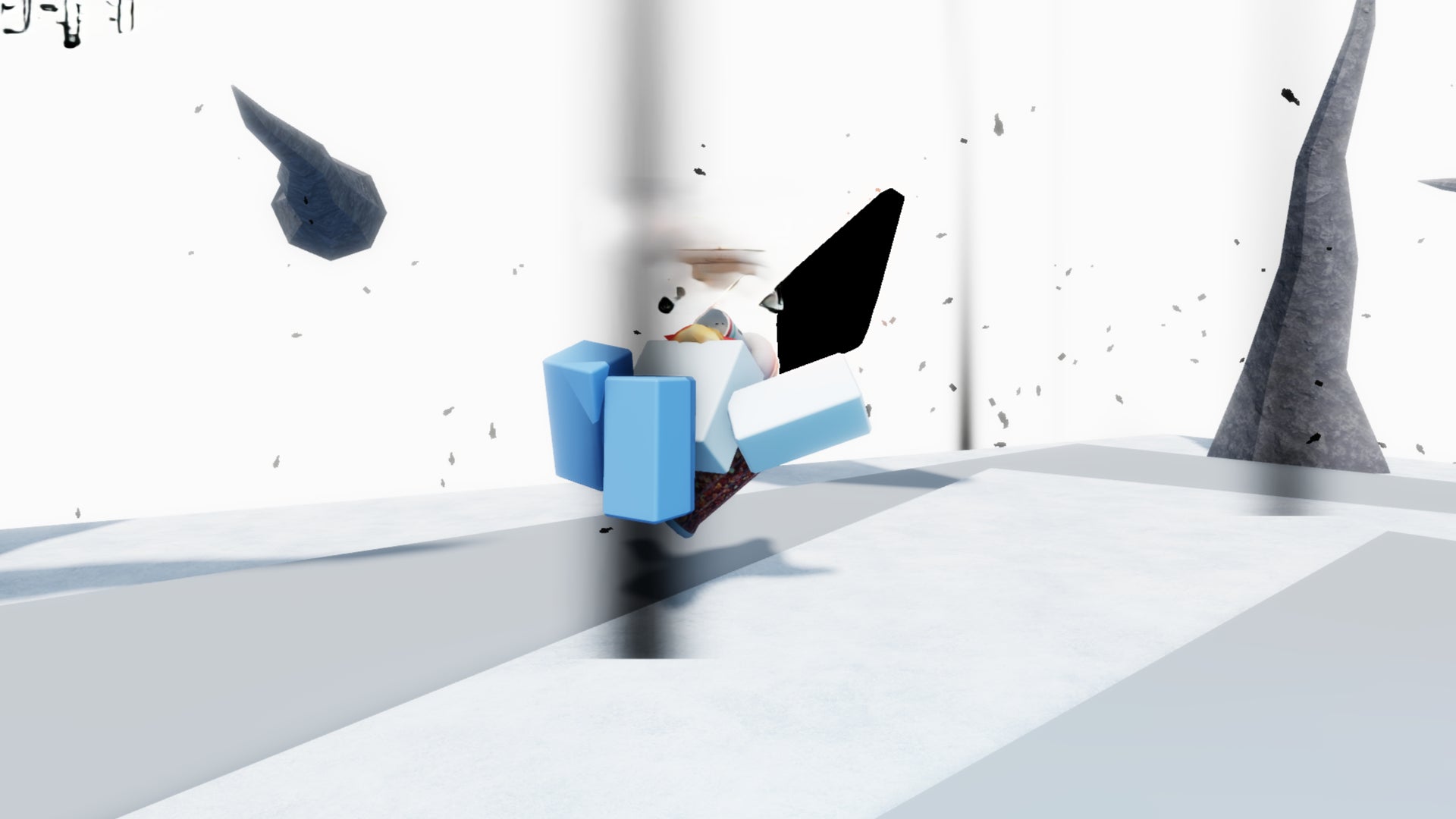 A character floating in the Zenith in the Roblox game, Waste Time. - 1