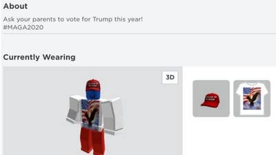 Roblox hacked by Trump supporters