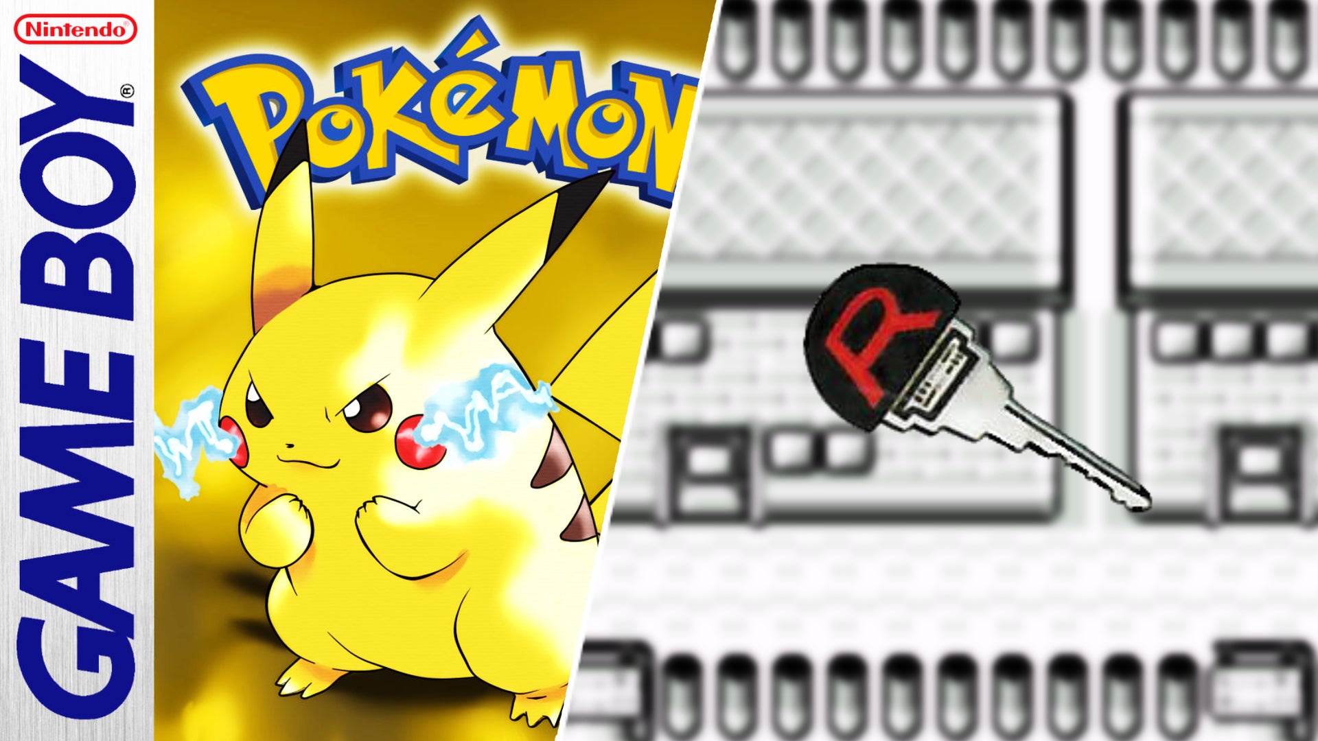 Pikachu from Pokemon Yellow next to the lift key from the Rocket Game Corner. - 1