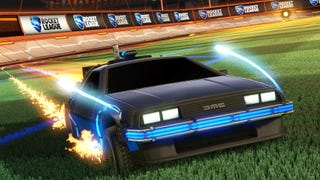 Rocket League is getting Back to the Future's DeLorean Time Machine