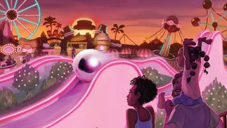 The front cover artwork for Roller Coaster Rush.