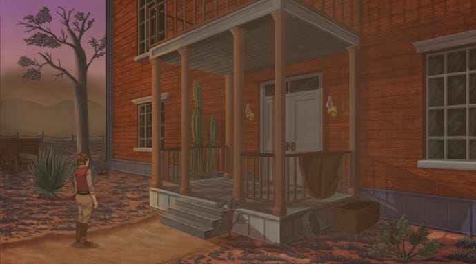 The protagonist stands extracurricular a dusty location successful Rosewater.