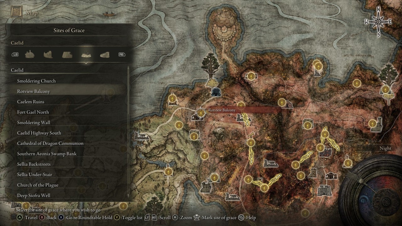 Rotview Balcony Grace in Elden Ring