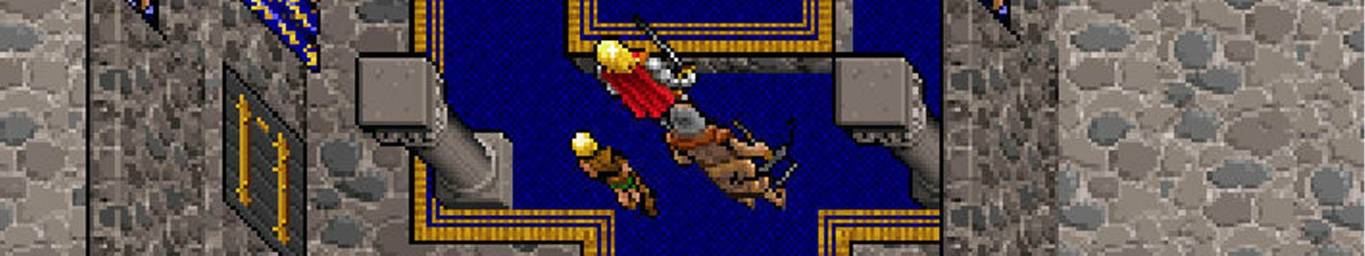 A shot of the king's throne room in Ultima VII - 40
