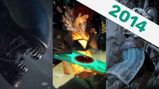 Artwork for Alien: Isolation, Transistor and Dark Souls II for the RPS Time Capsule 2014 header