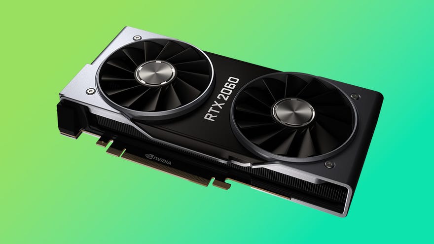 An RTX 2060 Founders Edition graphics card