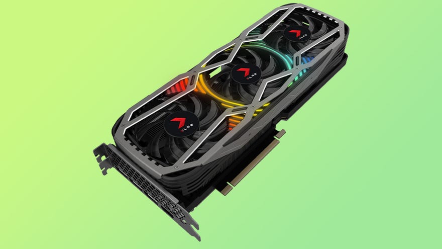 A PNY XLR8 RTX 3080 Ti graphics card