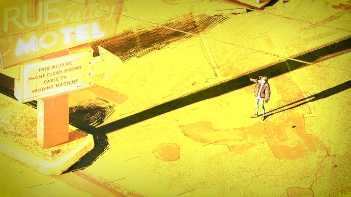 A blast of yellow light washes over everything, signaling the time loop is about to reset.