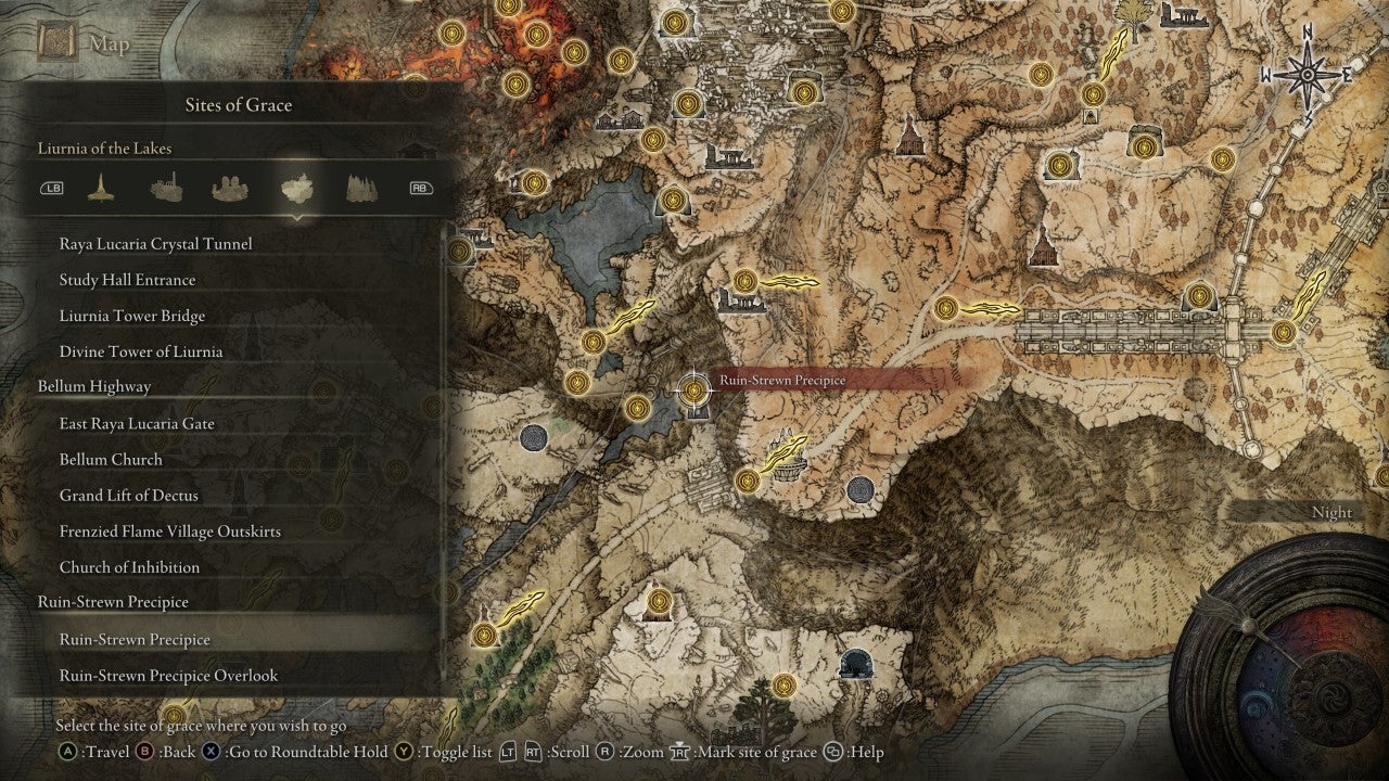 Ruin Strewn Precipice Grace in Elden Ring