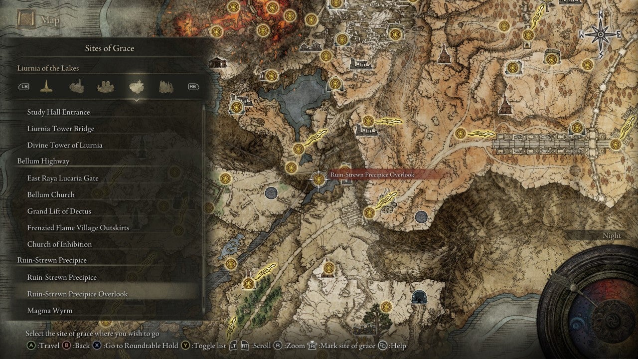 Ruin-Strewn Precipice Overlook Grace in Elden Ring