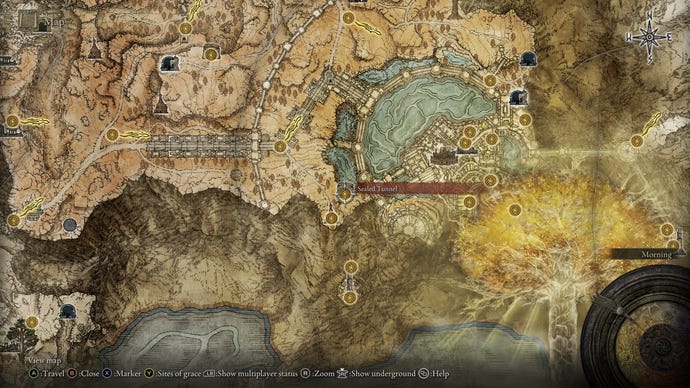The Sealed Tunnel to Rykard's Divine Tower in Elden Ring