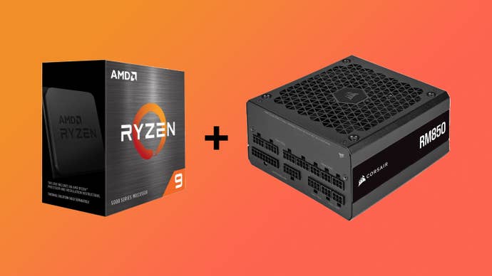 amd ryzen 9 5950x and corsair 850w psu
