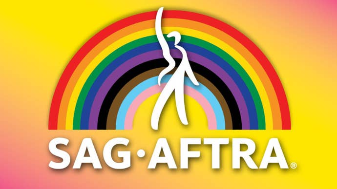 The pridefulness logo of the SAG-AFTRA dependable actors' union.