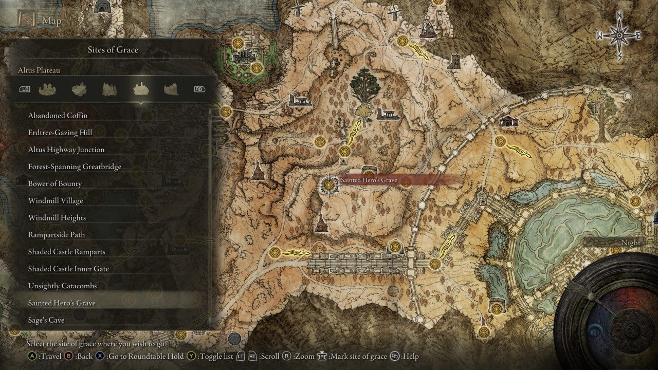 Sainted Hero&rsquo;s Grace Grace in Elden Ring