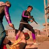 Two members of the Saints threaten a passerby in Saints Row.