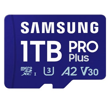 The 1TB Samsung PRO Plus MicroSD Card, which can be used to expand the Steam Deck storage.