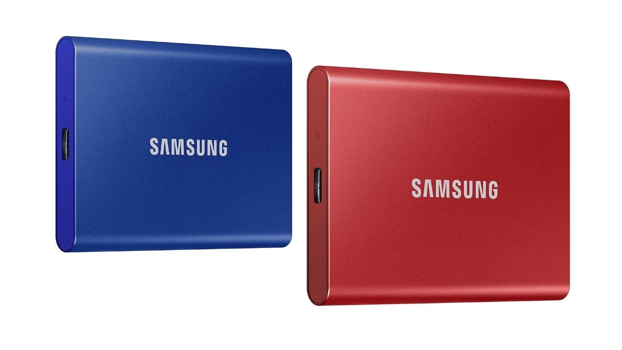 SAMSUNG - SAMSUNG T7 外付け SSD 1TB メタリックレッド Samsung製の外付けSSD「Portable SSD T7」が6月上旬に国内発売