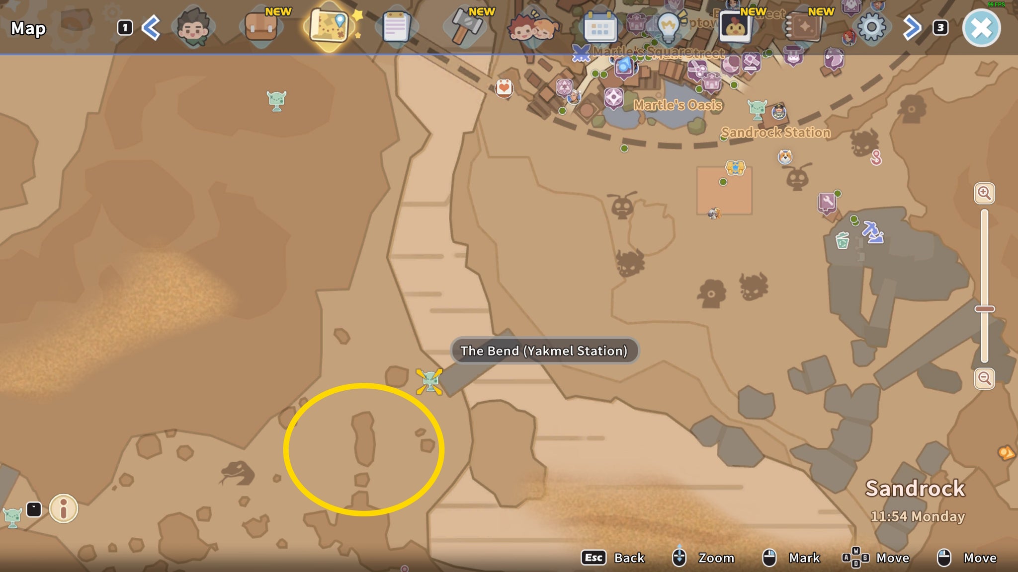 My Time at Sandrock Limestone locations - 3