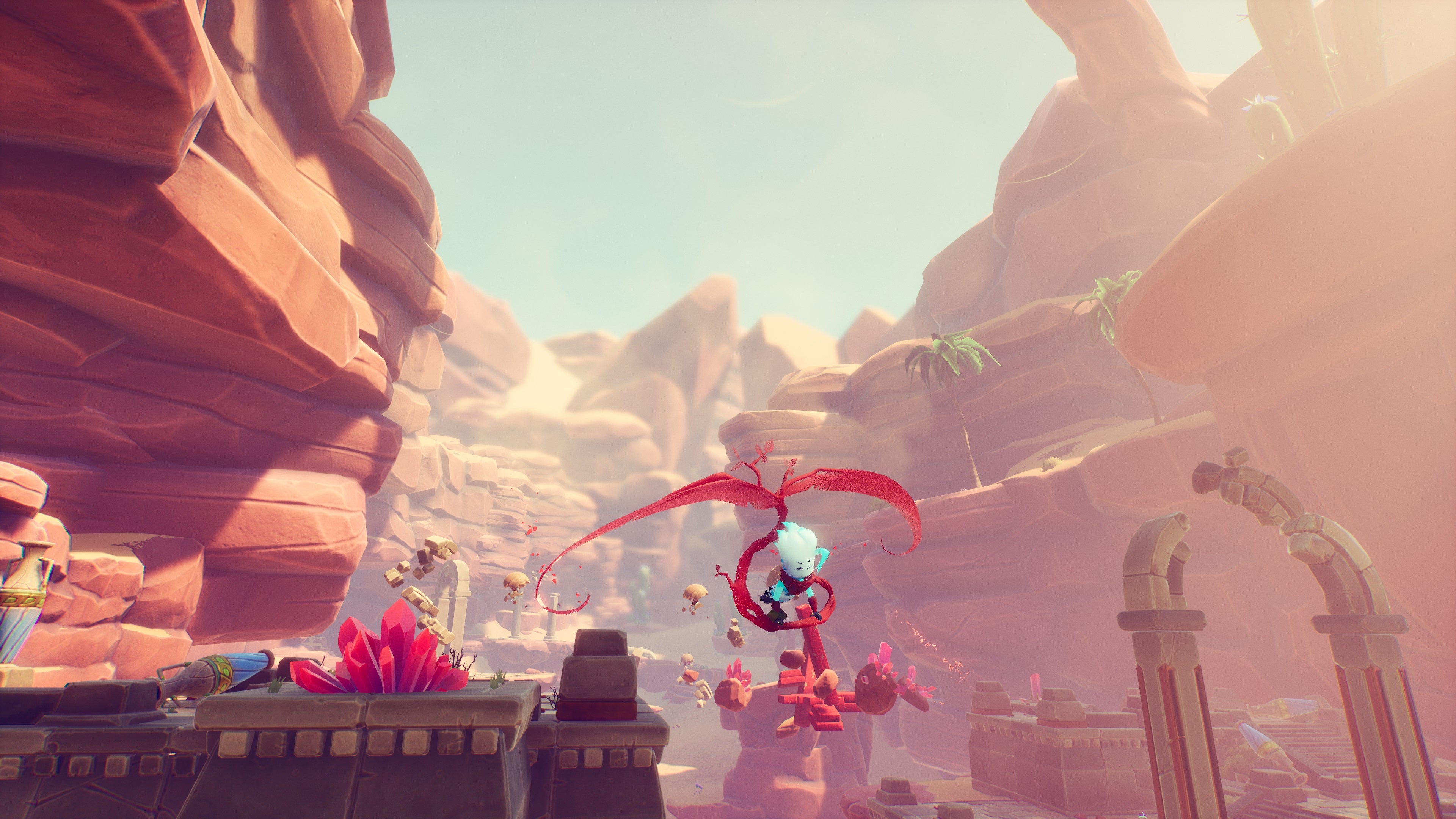 Scarf&rsquo;s scarf acting as a glider.