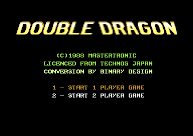 Double Dragon screenshot