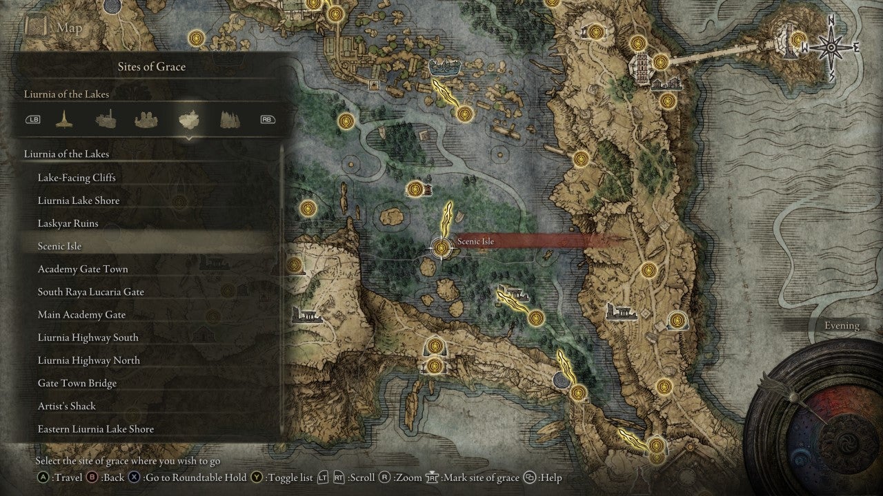 Scenic Isle Grace in Elden Ring