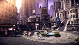Your party run across a modern city in Star Ocean: The Second Story R.