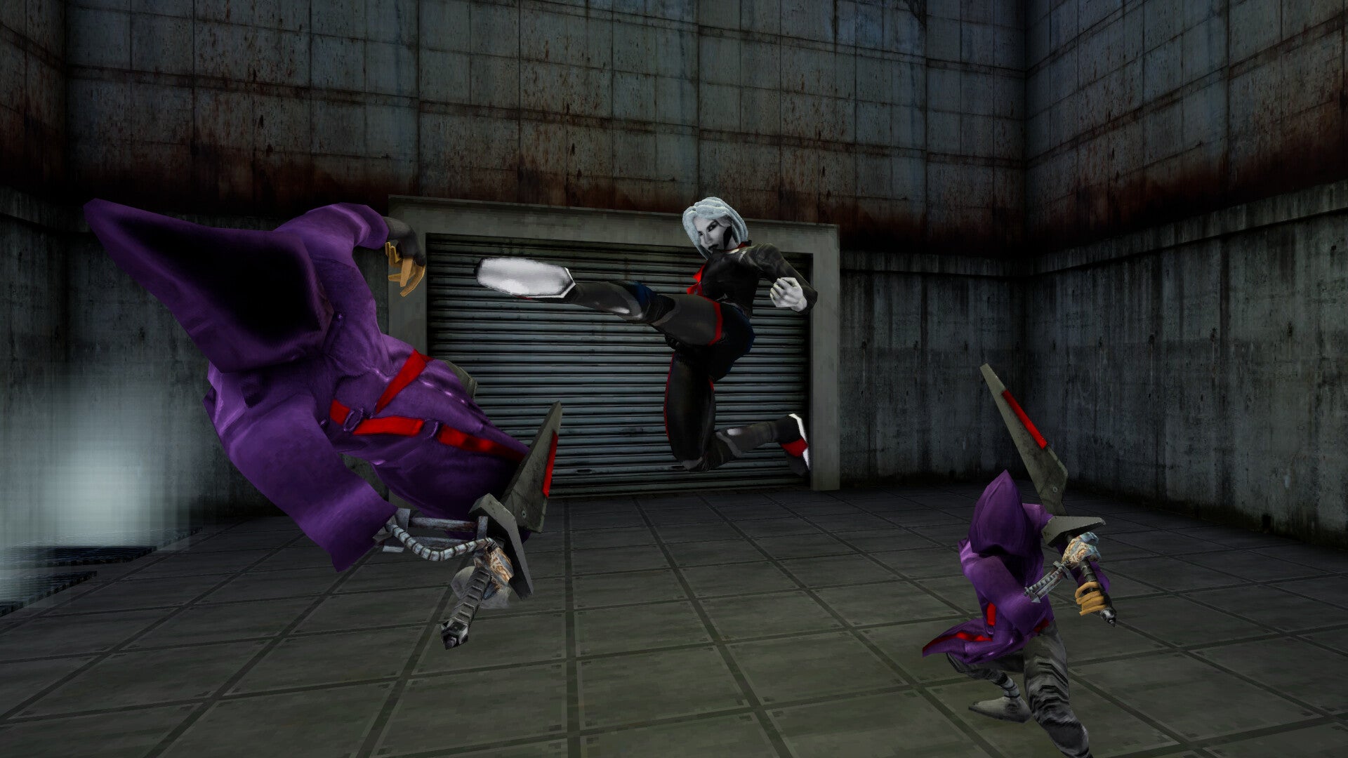 An android kicks a cultist in the face in Texnoplazm. - 1