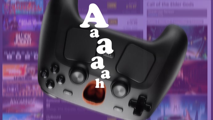 Yes, Valve's new Steam Controller screams if you drop it from a great enough height