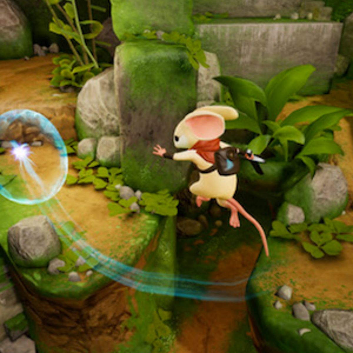 Vr game with outlet mouse