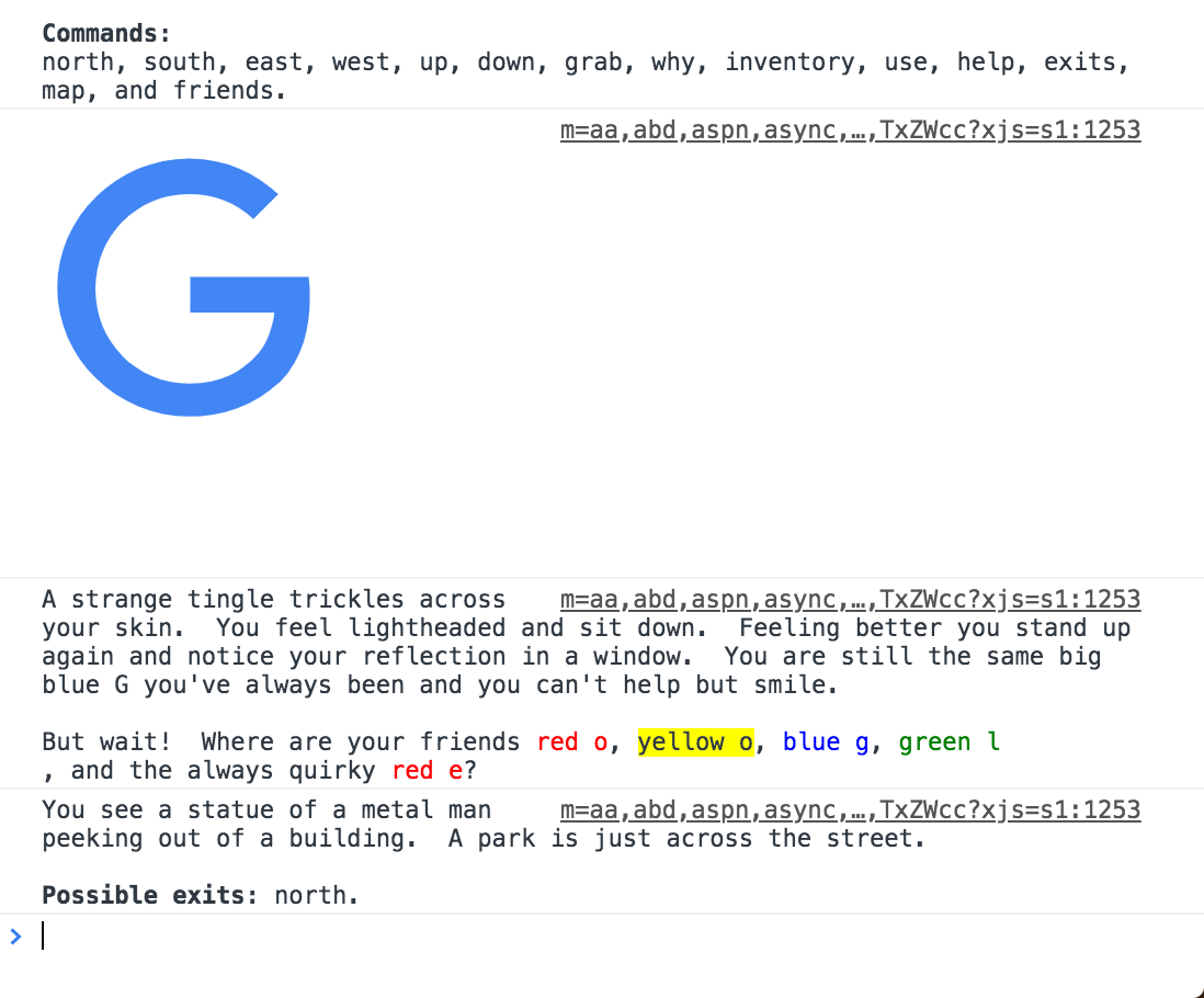Google has hidden a text adventure game in Chrome | Eurogamer.net