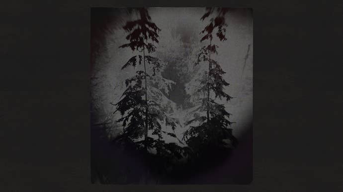 A murky shot of some trees in Alan Wake 2