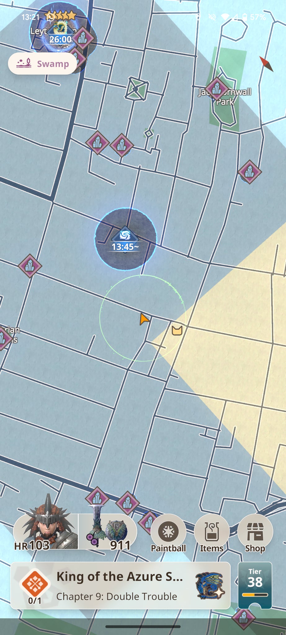 Monster Hunter Now empty streets on April 9, 2024. - 3