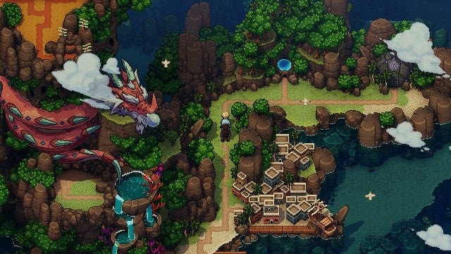 world map in Sea of Stars