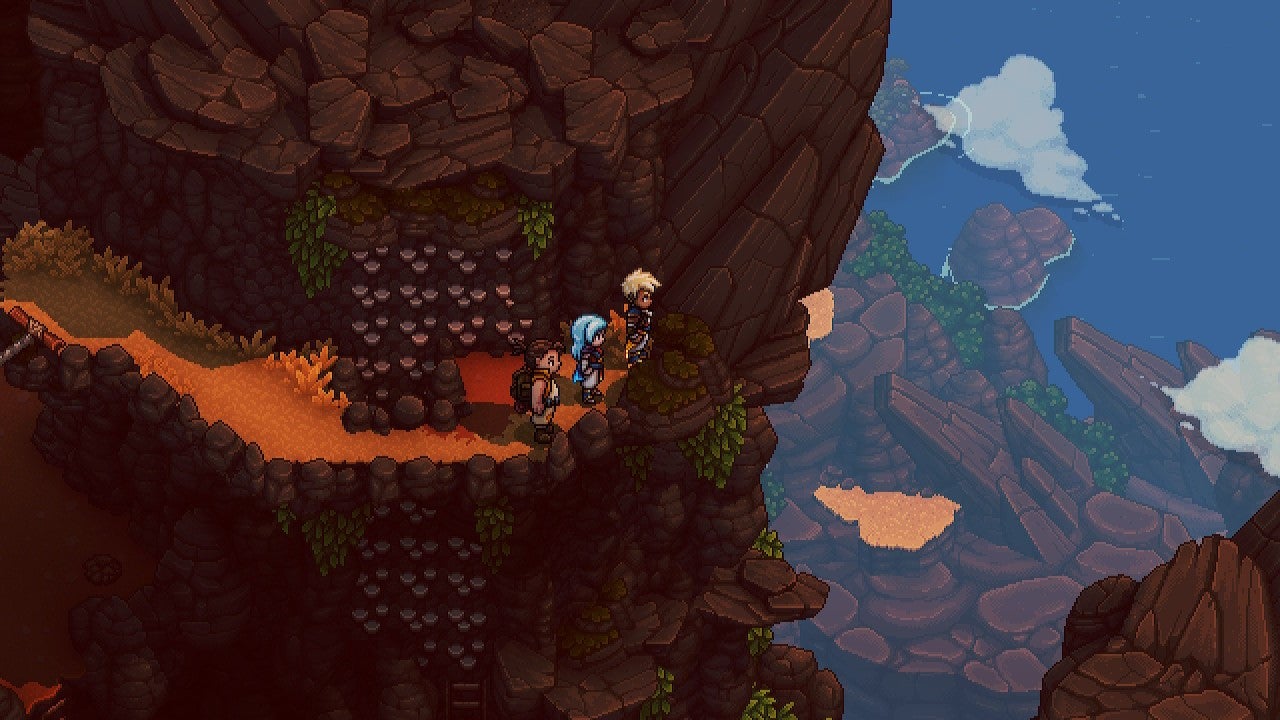 Cliffside view in Sea of Stars