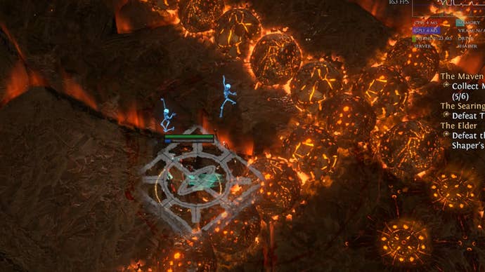 The Searing Exarch’s bullet-hell phase