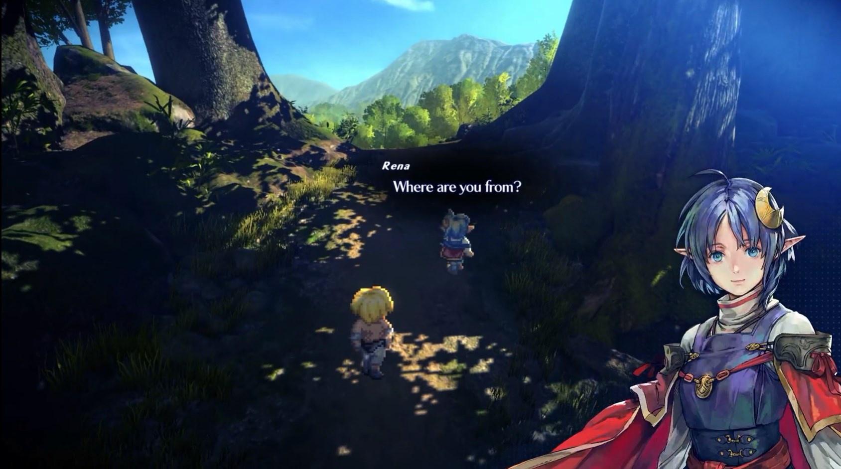 A character from Star Ocean: Second Story R asks the player &ldquo;Where are you from?"
