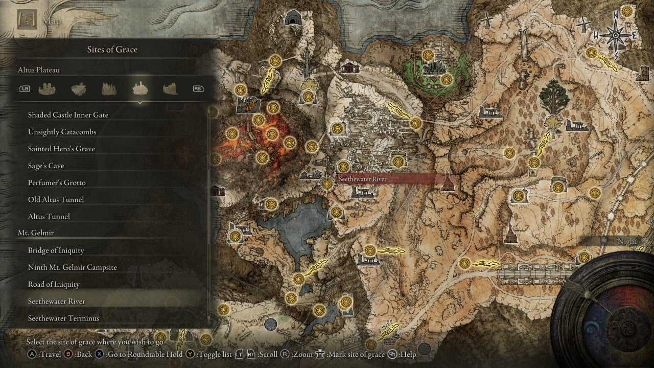 Seethewater River Grace in Elden Ring