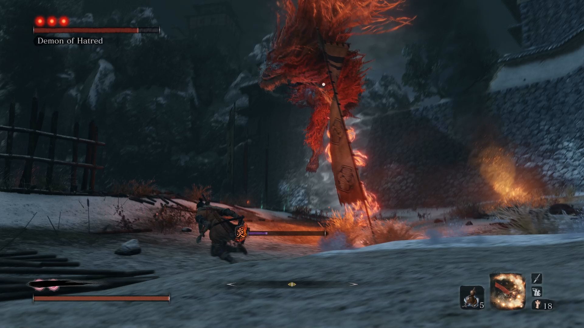 Where to Find and Beat the Demon of Hatred in Sekiro - 14