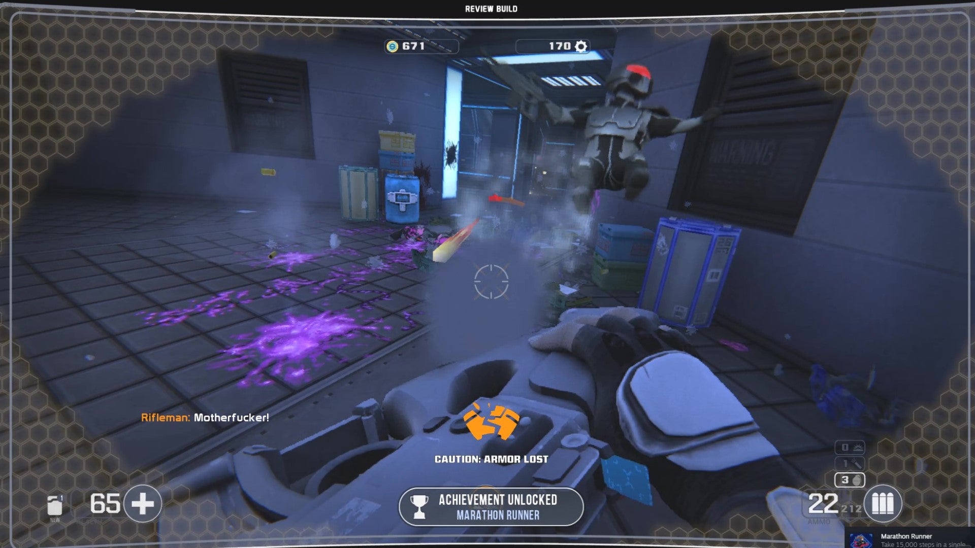 Punching a soldier into the air with the butt of my rifle in Selaco. - 4