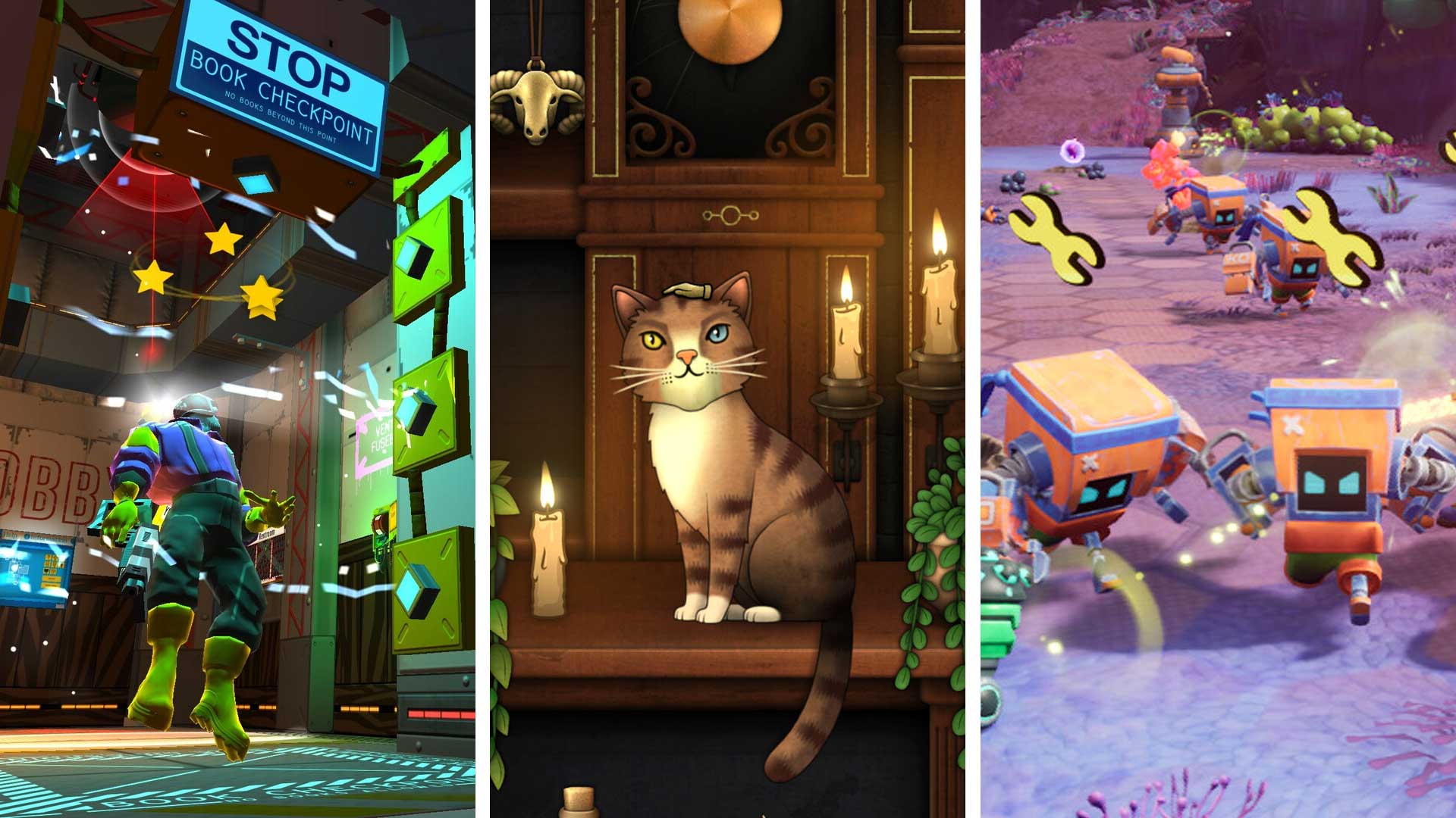 A selection of games including Skin Deep, Strange Antiquities, and Cip 'N Clawz Vs. The Brainoids - 1