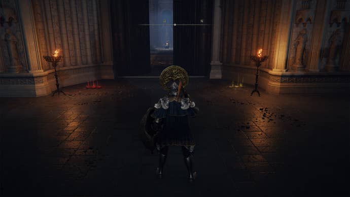 A red and a yellow ground sign in Elden Ring.