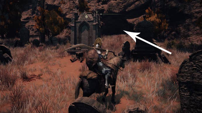 The hidden entrance to Sellia Hideaway in Elden Ring.