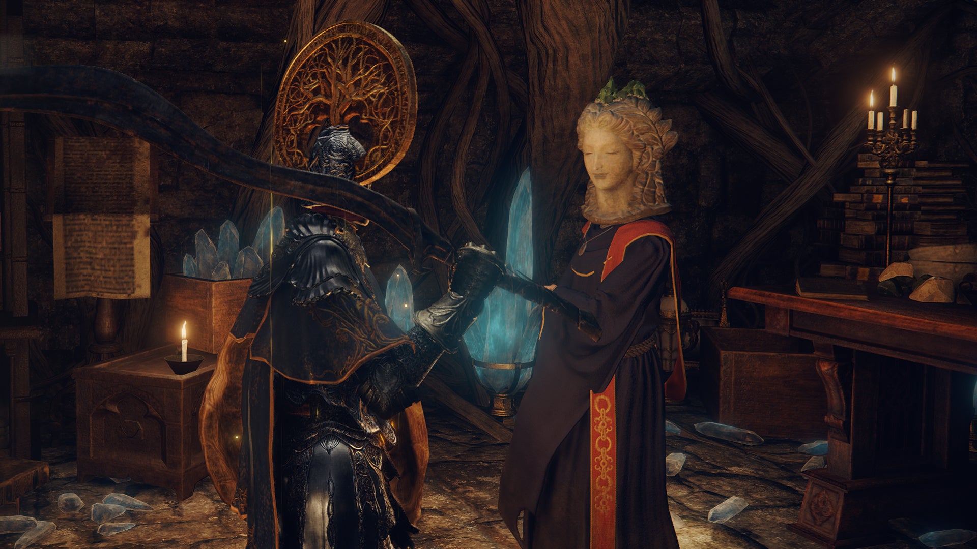 A player meets the Sorceress Sellen in Elden Ring. - 1