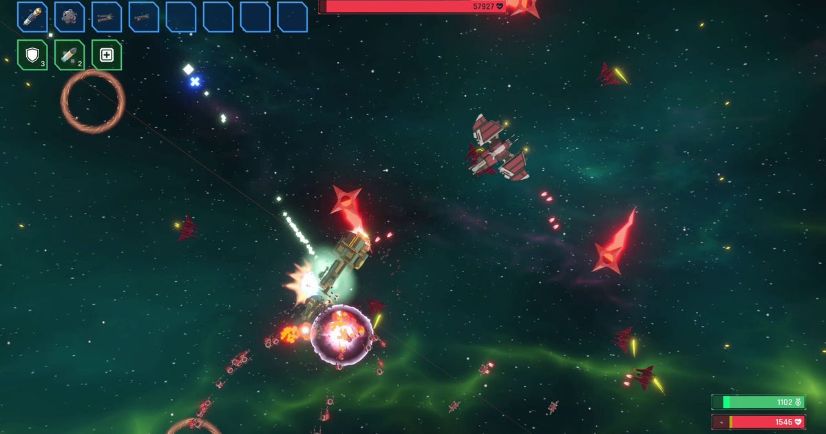 Spaceship bullet heaven Seven Suns of Orion has what Vampire Survivors lacks: semi-Newtonian physics and railguns Spaceship bullet heaven Seven Suns of Orion has what Vampire Survivors lacks: semi-Newtonian physics and railguns