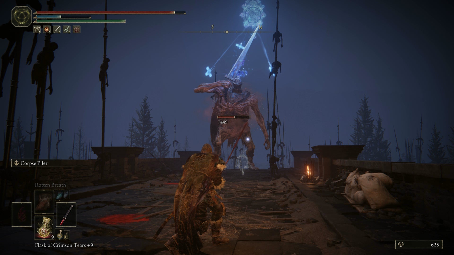 A Carian Giant casting Glintblade Phalanx in Elden Ring Shadow of the Erdtree. - 5