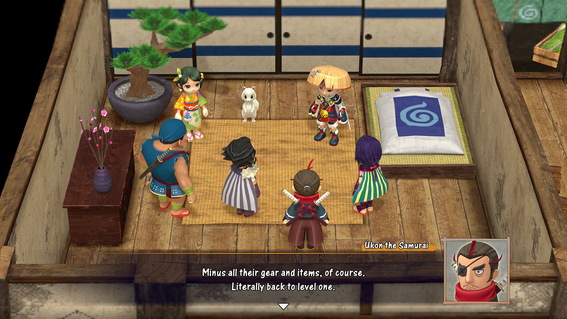 A gathering of minds in Shiren The Wanderer: The Mystery Dungeon Of Serpentcoil Island. - 1