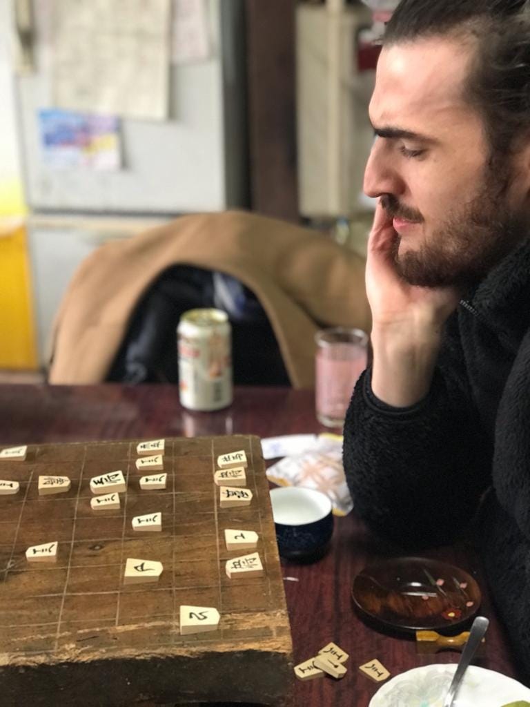 Person playing shogi